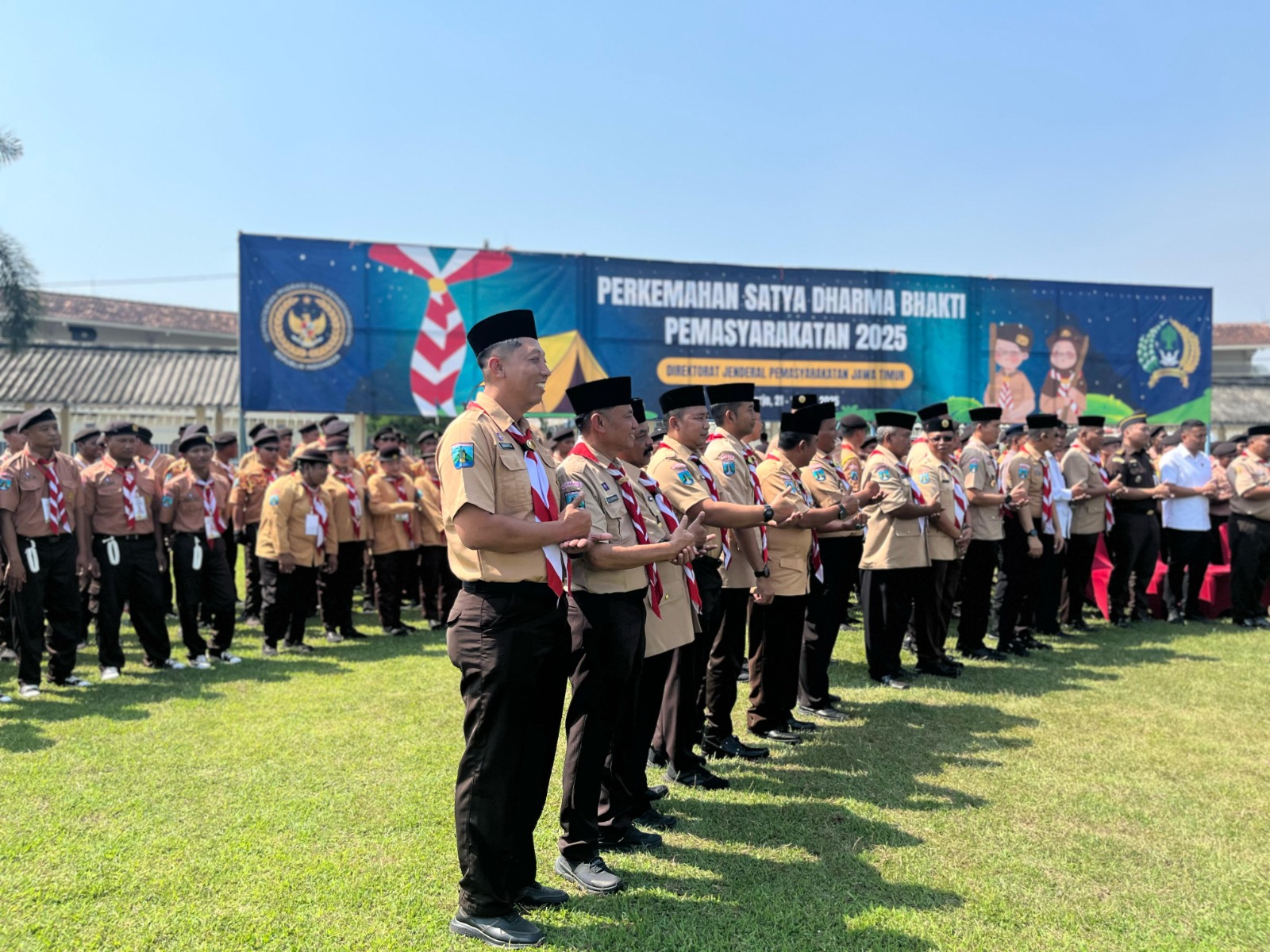 5 Warga Binaan Lapas Kediri Ikuti Perkemahan Nasionalisme dan Pembentukan Karakter
