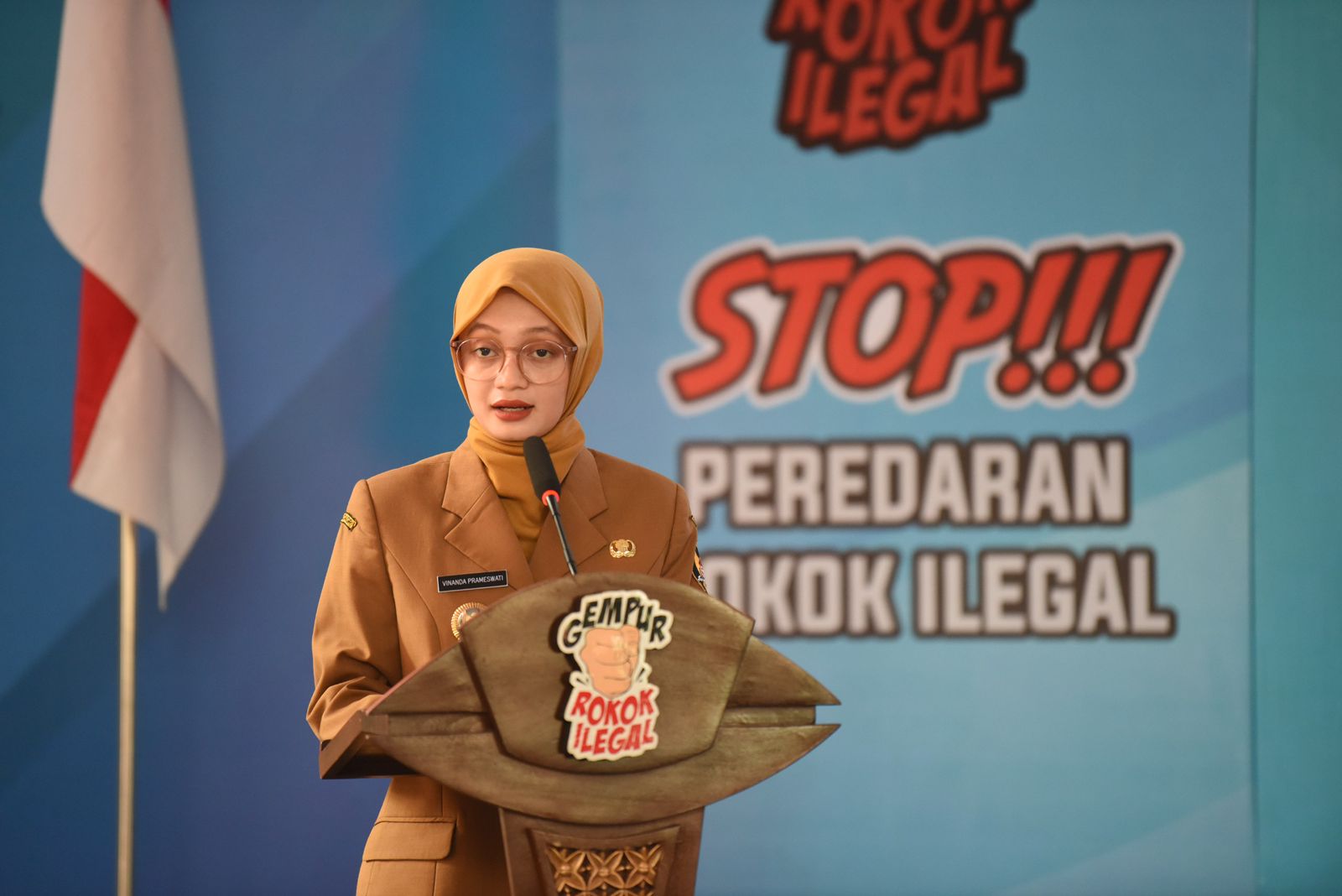 Sosialisasi Ketentuan di Bidang Cukai, Mbak Wali Ajak Pemilik Warung Tolak Rokok Ilegal