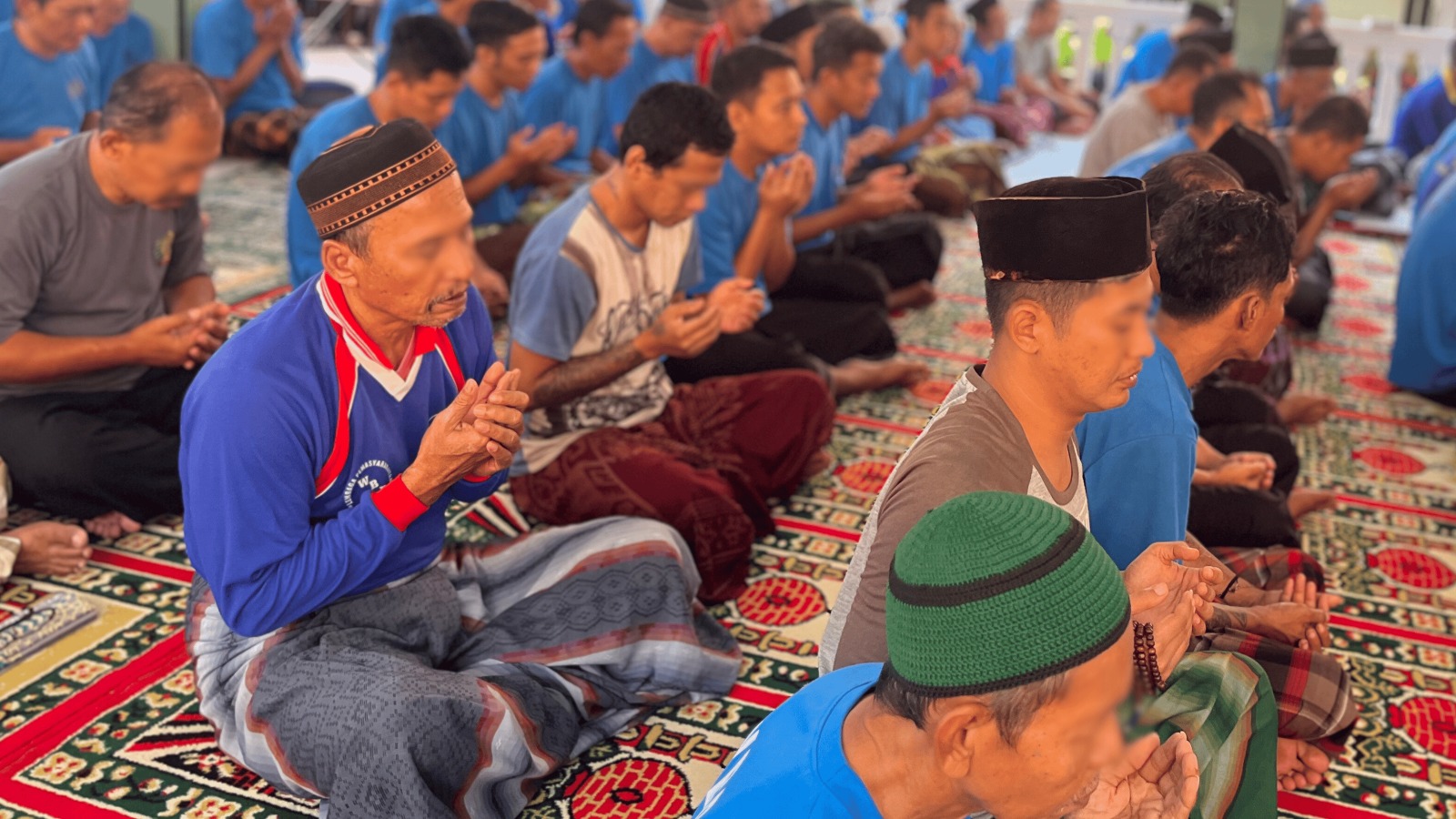 Warga Lapas Kediri Menggelar Doa Bersama Untuk Keselamatan Negeri