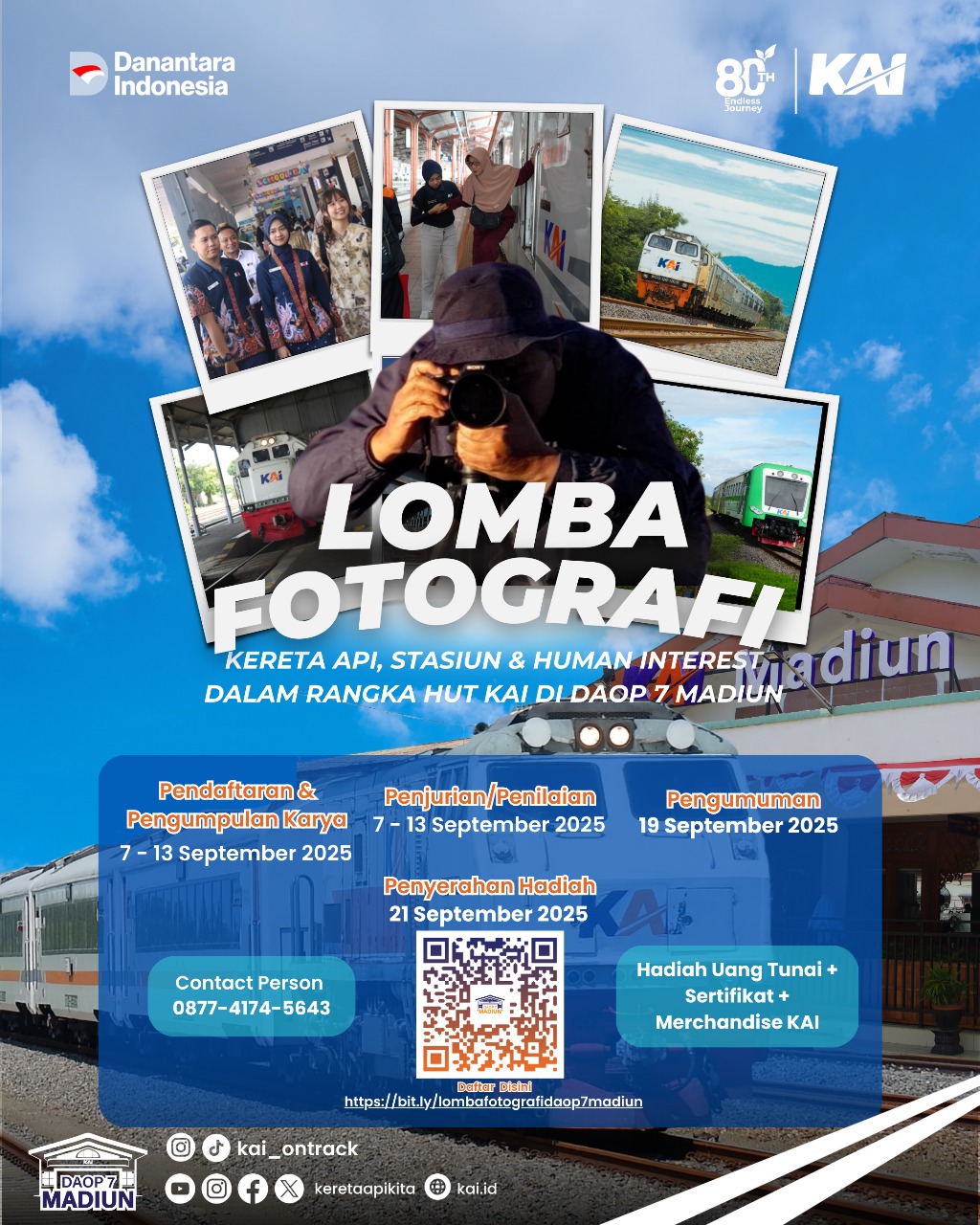 PT Kereta Api Indonesia Daop 7 Madiun Gelar Lomba Fotografi Dalam Rangka HUT ke-80 KAI