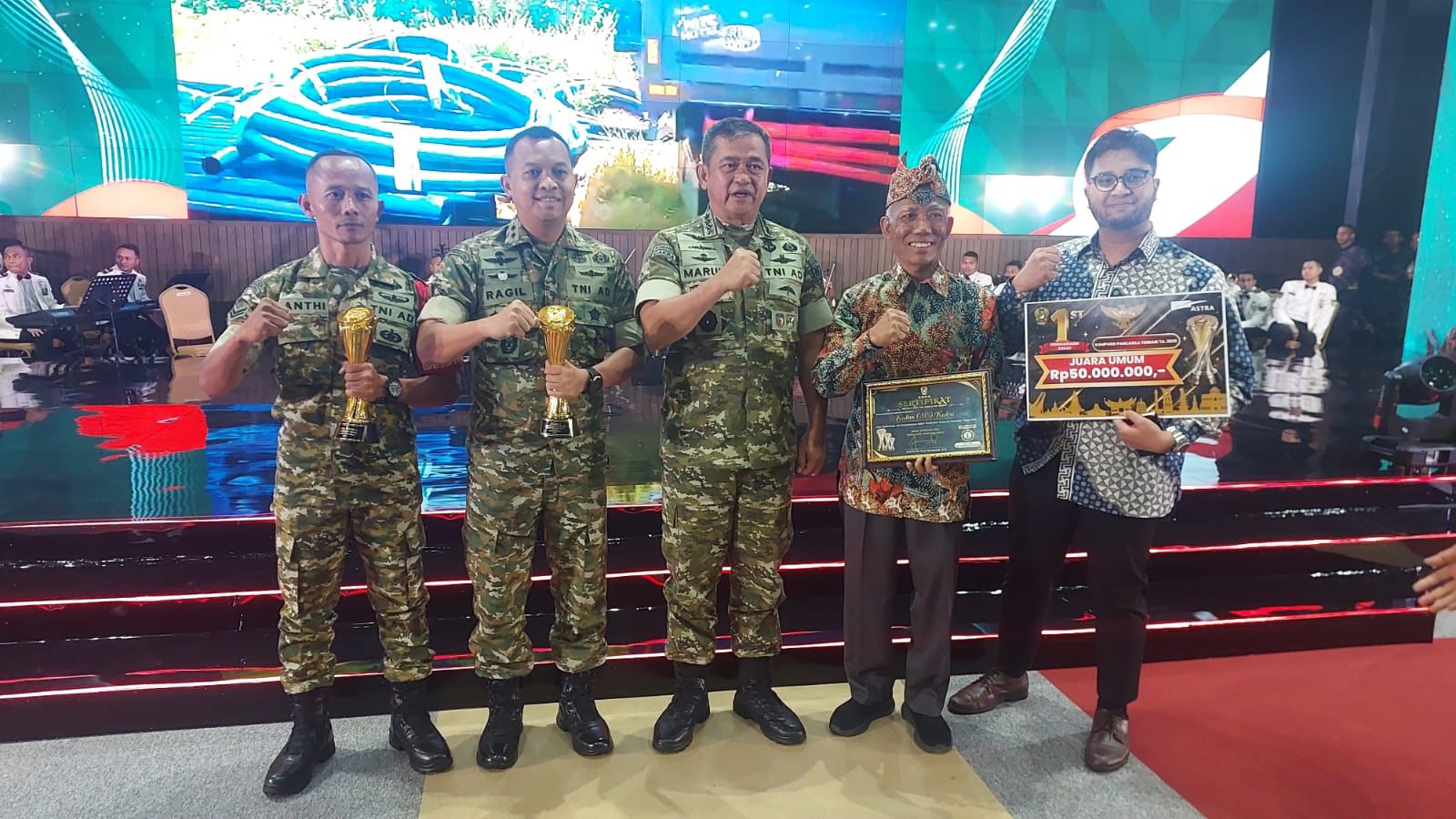 Desa Canggu Raih Juara Umum Lomba Kampung Pancasila 2025 KASAD Award