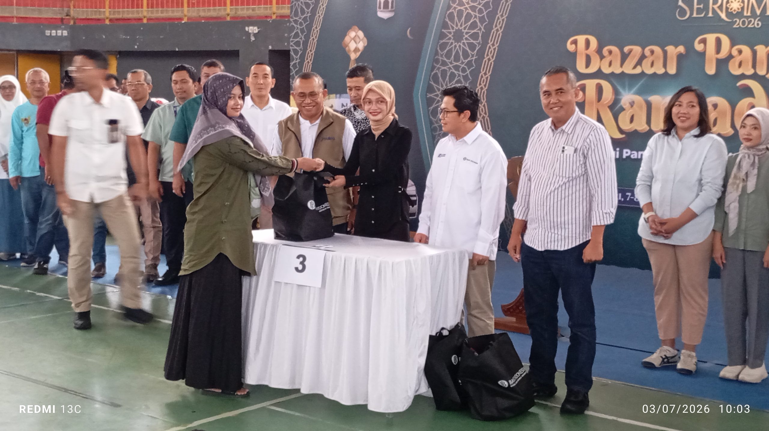 Bazar Pangan Murah Ramadan Bank Indonesia dan TPID Kota Kediri Disamabut Antusias  Masyarakat