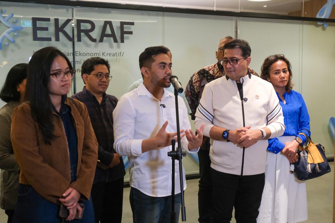 Menteri Ekraf Terima Kunjungan Amsal Sitepu, Perkuat Mitigasi dan Perlindungan Pegiat Kreatif