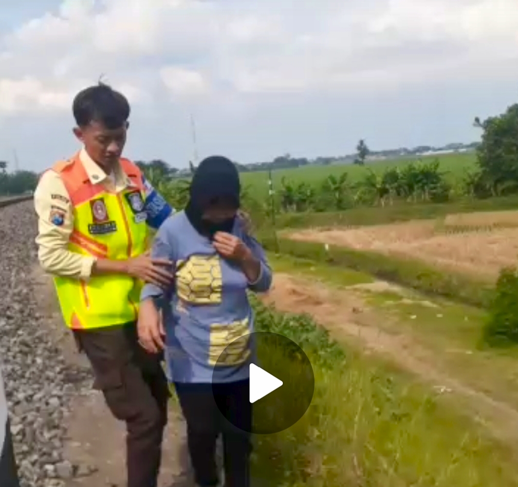 Masinis dan Petugas KAI Gagalkan Upaya Percobaan Bunuh Diri Wanita di Jalur KA Kertosono
