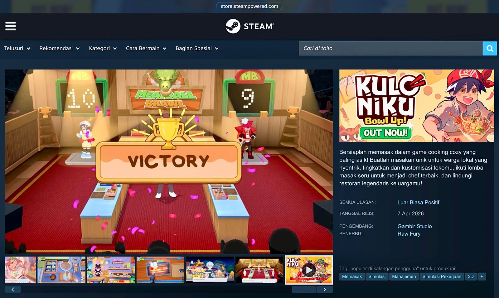 Game Lokal Dapat Respons Positif Dunia, Kementerian Ekraf Apresiasi KuloNiku