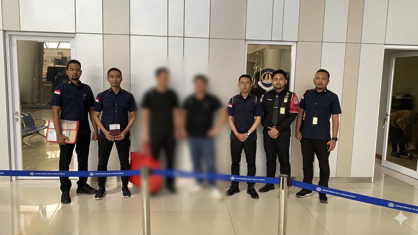 Kantor Imigrasi Kediri Deportasi Dua WNA Asal Tiongkok Karena Melanggar Izin Tinggal 