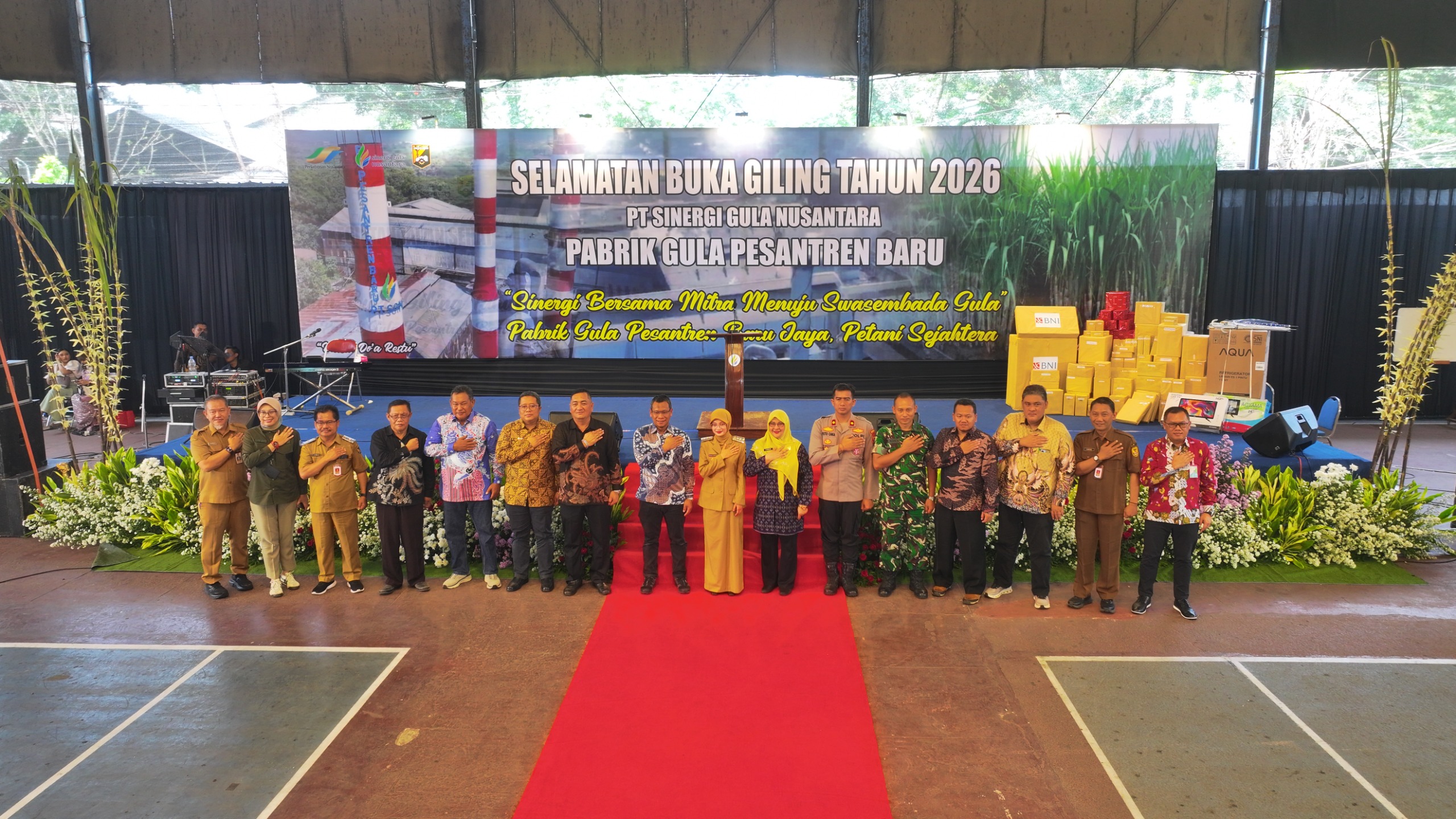 Jelang Musim Giling 2026, PG Pesantren Baru Gelar Prosesi Tebu Manten