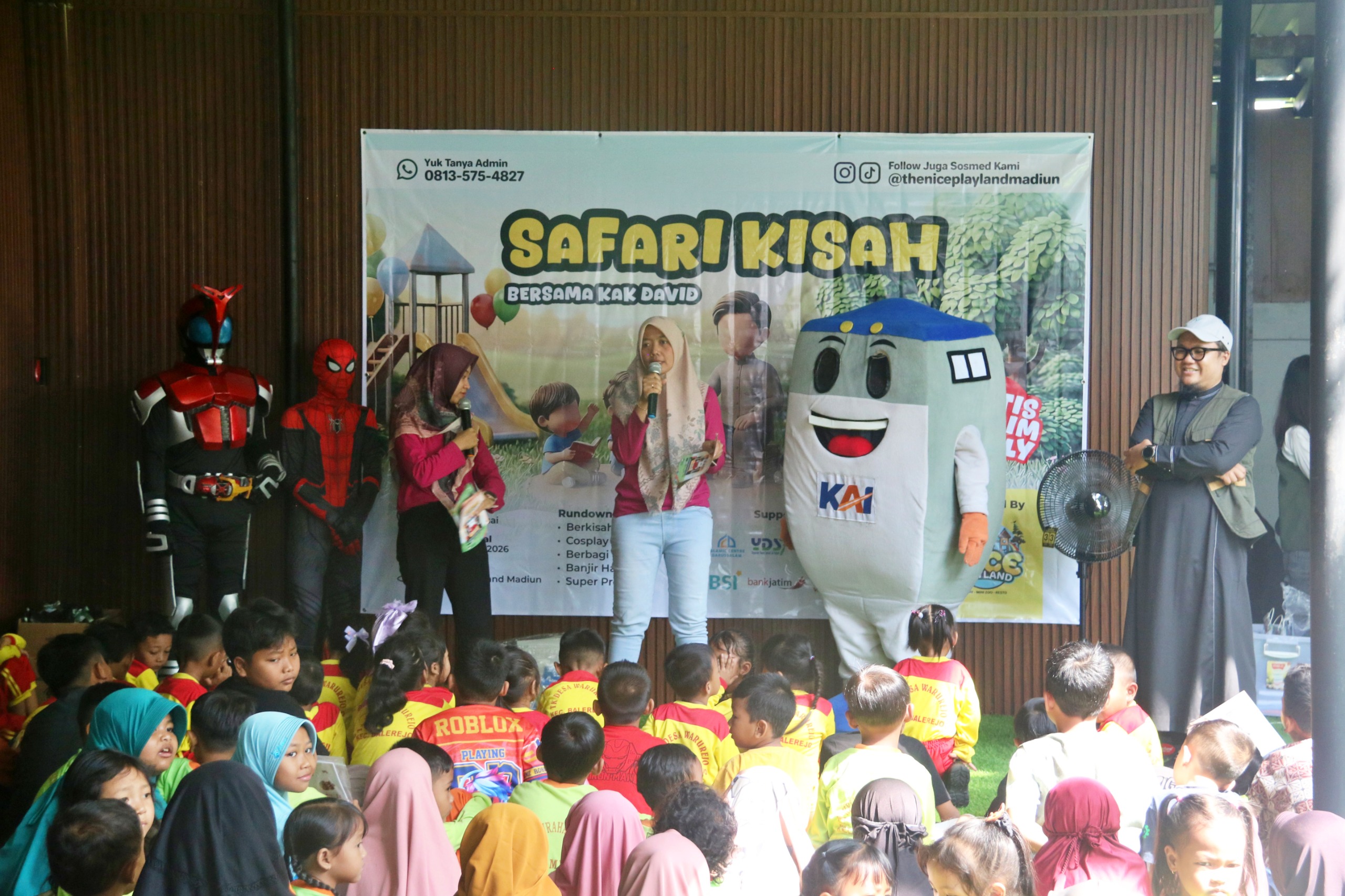 “Safari Kisah Kak David”, KAI Daop 7 Madiun Intensifkan Edukasi Keselamatan “BERTEMAN” Kepada Masyarakat