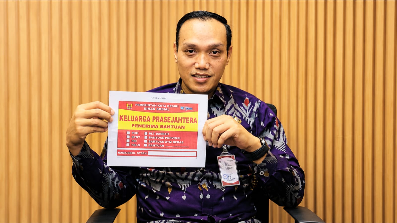 Dinas Sosial Kota Kediri Sedang Melakukan Verifikasi dan Validasi Data Tunggal Sosial Ekonomi Nasional