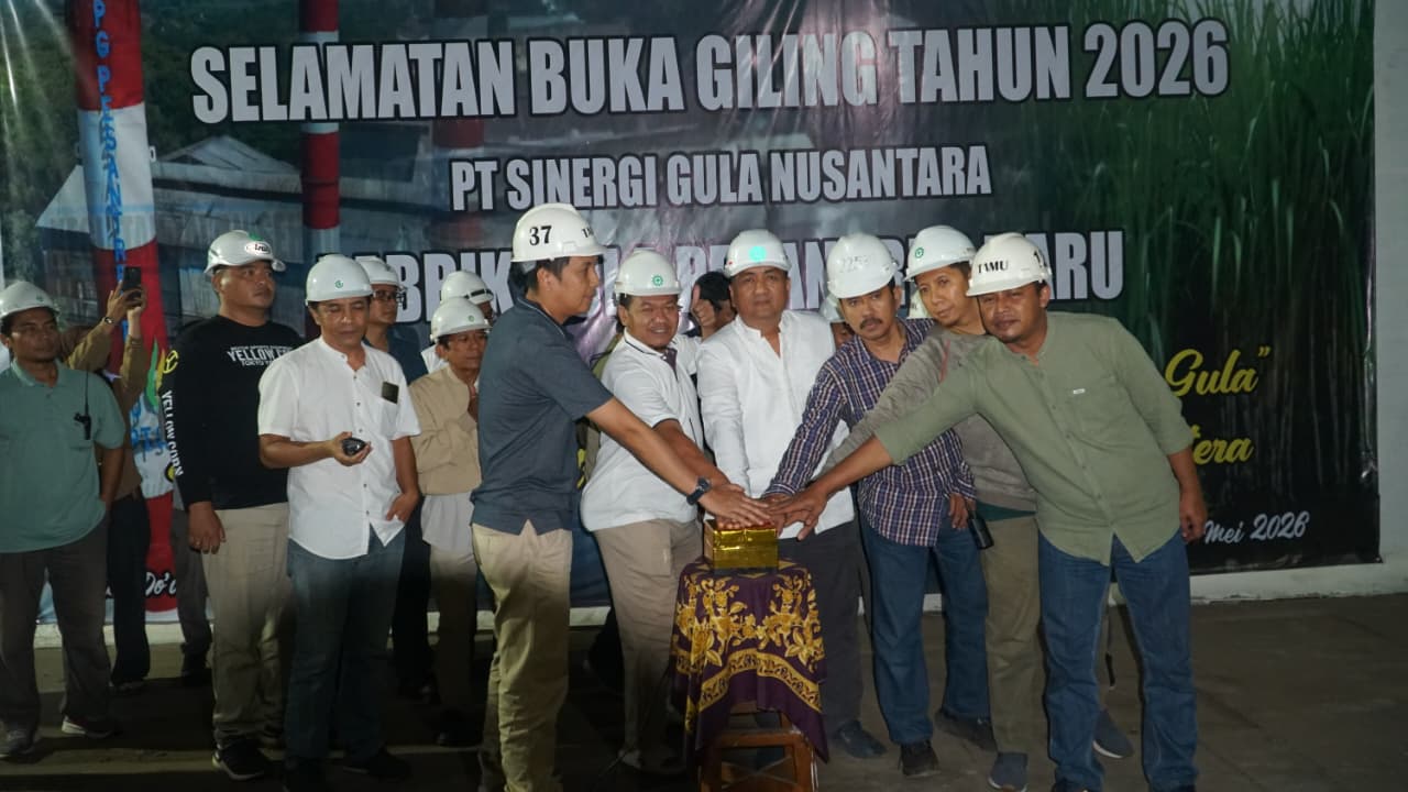 PG Pesantren Baru Awali Giling 2026, Targetkan Siap Produksi Gula 63,5 Ribu Ton