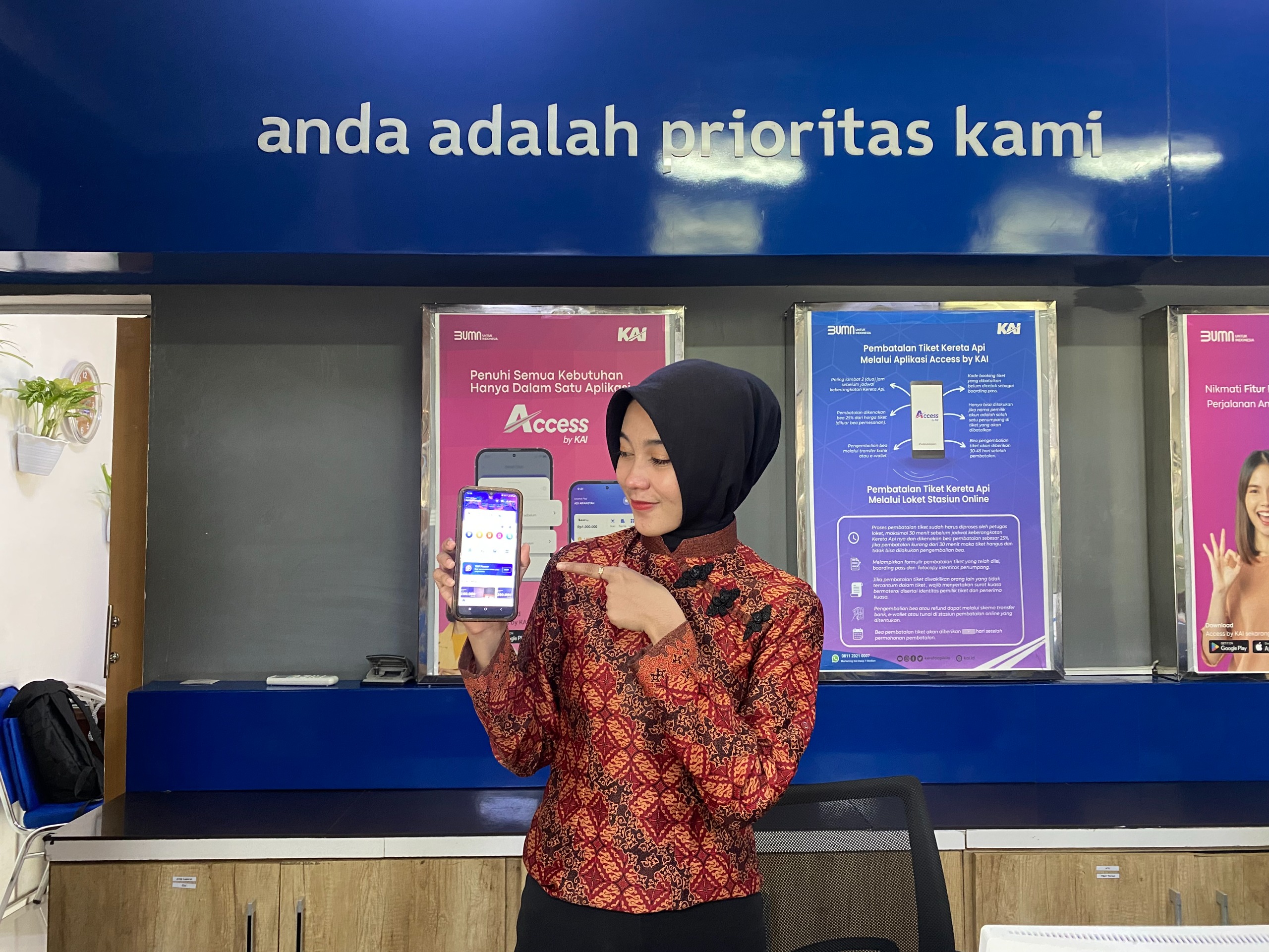 KAI Daop 7 Madiun Kenalkan Fitur Terbaru Access by KAI yang Makin Praktis dan Nyaman