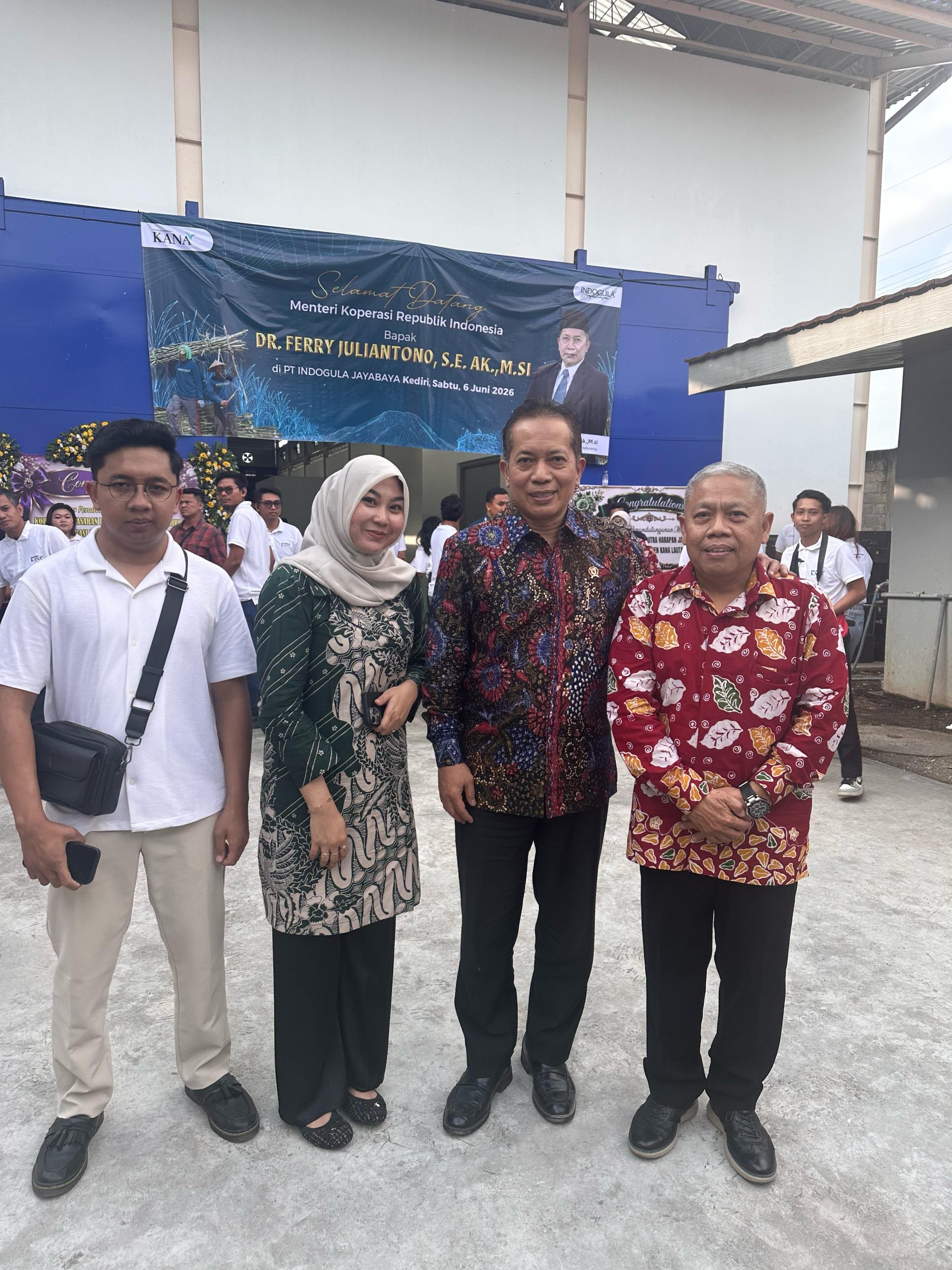 HKTI Kabupaten Kediri dan Menteri Koperasi RI Apresiasi Kerjasama Koppem Raharja dan Koperasi Kana