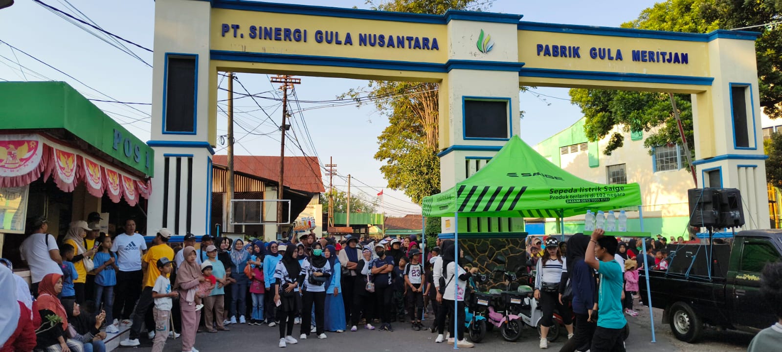 Jalan Sehat Tasyakuran Buka Giling PG Meritjan Kediri 2026 Berlangsung Meriah