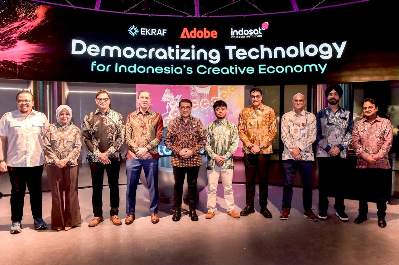 Kementerian Ekraf Gandeng Indosat dan Adobe Kembangkan 15.000 Kreator Muda