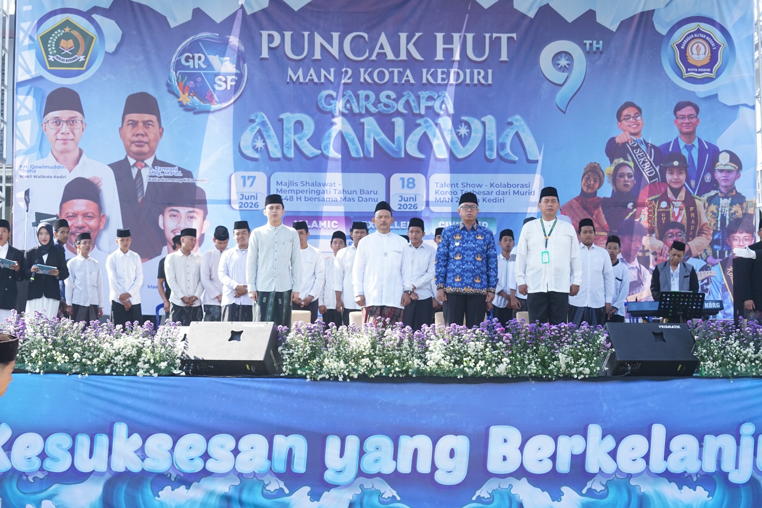 Gus Qowim Hadiri Puncak Milad ke-9 MAN 2 Kota Kediri, Tekankan Pentingnya Adab dan Akhlak