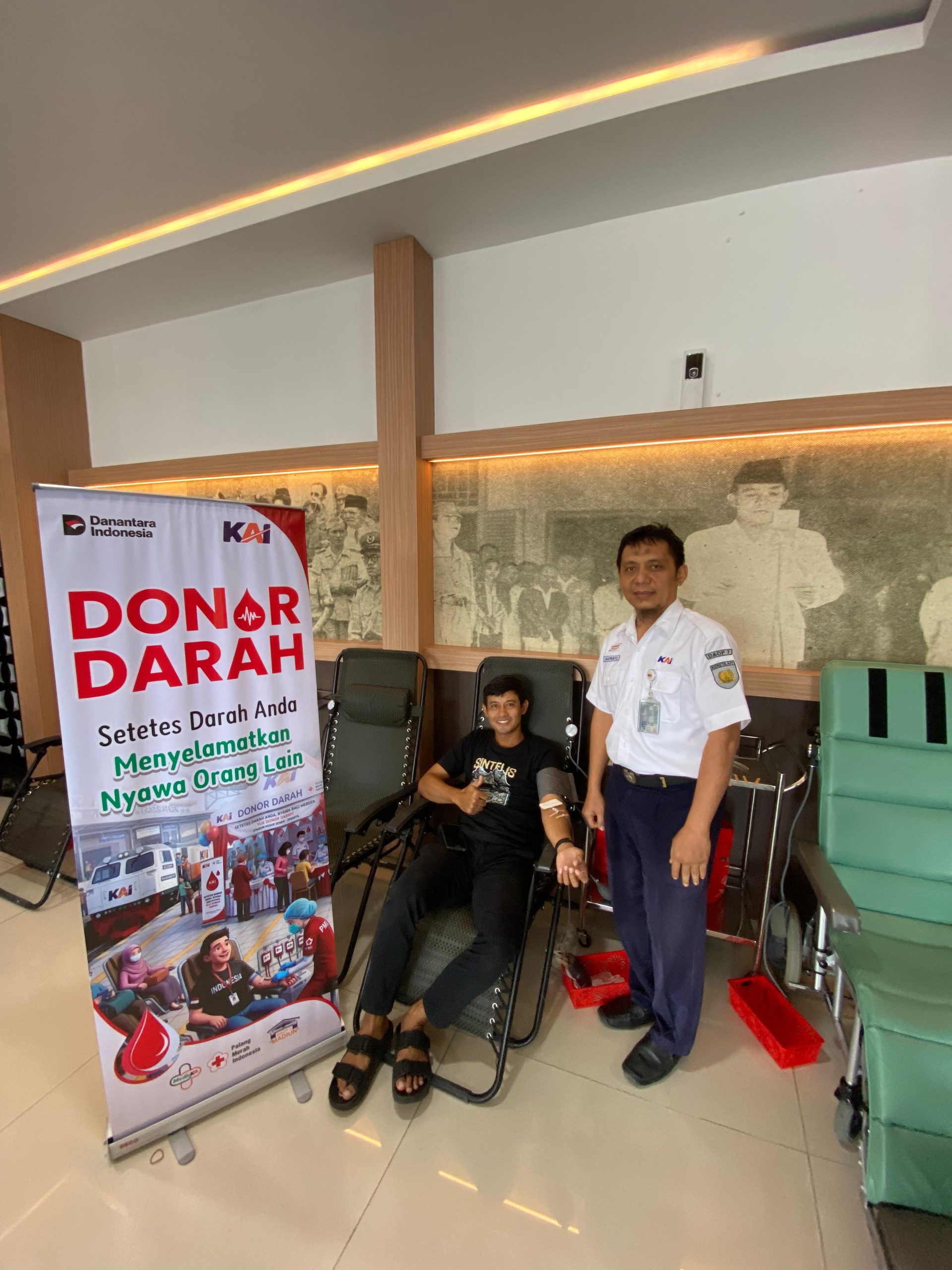Unit Kesehatan KAI Daop 7 Madiun Gelar Aksi Donor Darah di Stasiun Blitar, Kediri dan Kertosono