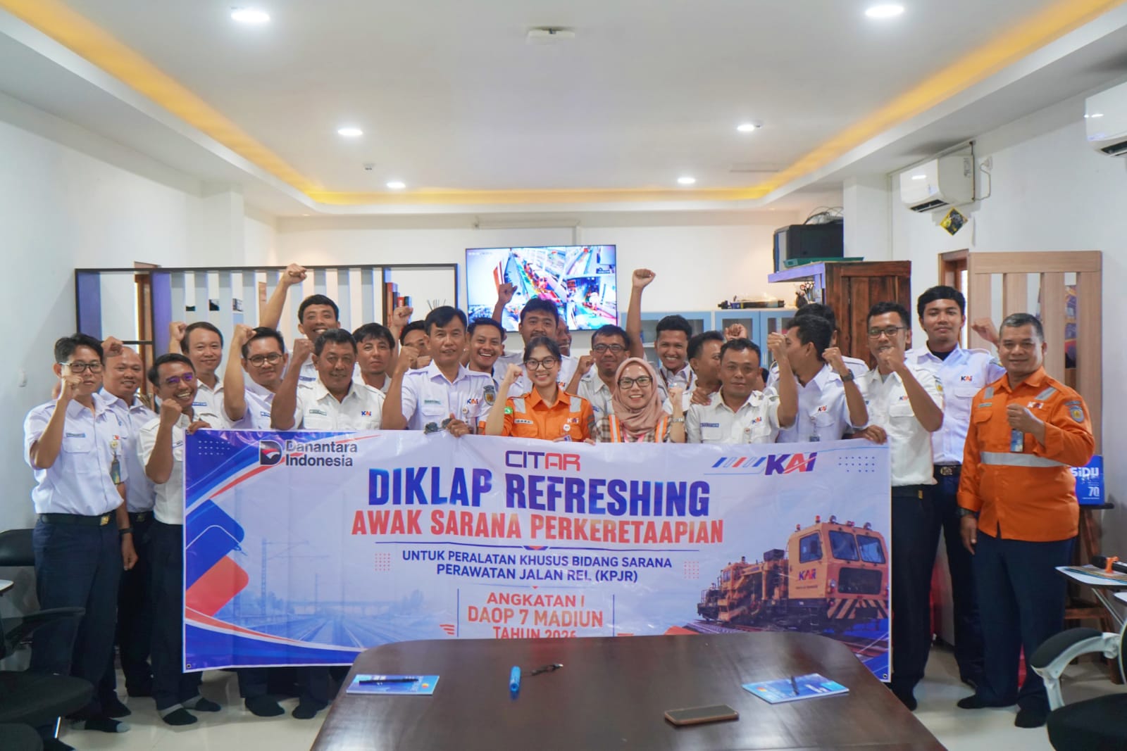 KAI Daop 7 Madiun Tingkatkan Kompetensi Awak KPJR melalui Diklat Refreshing ASP Angkatan I