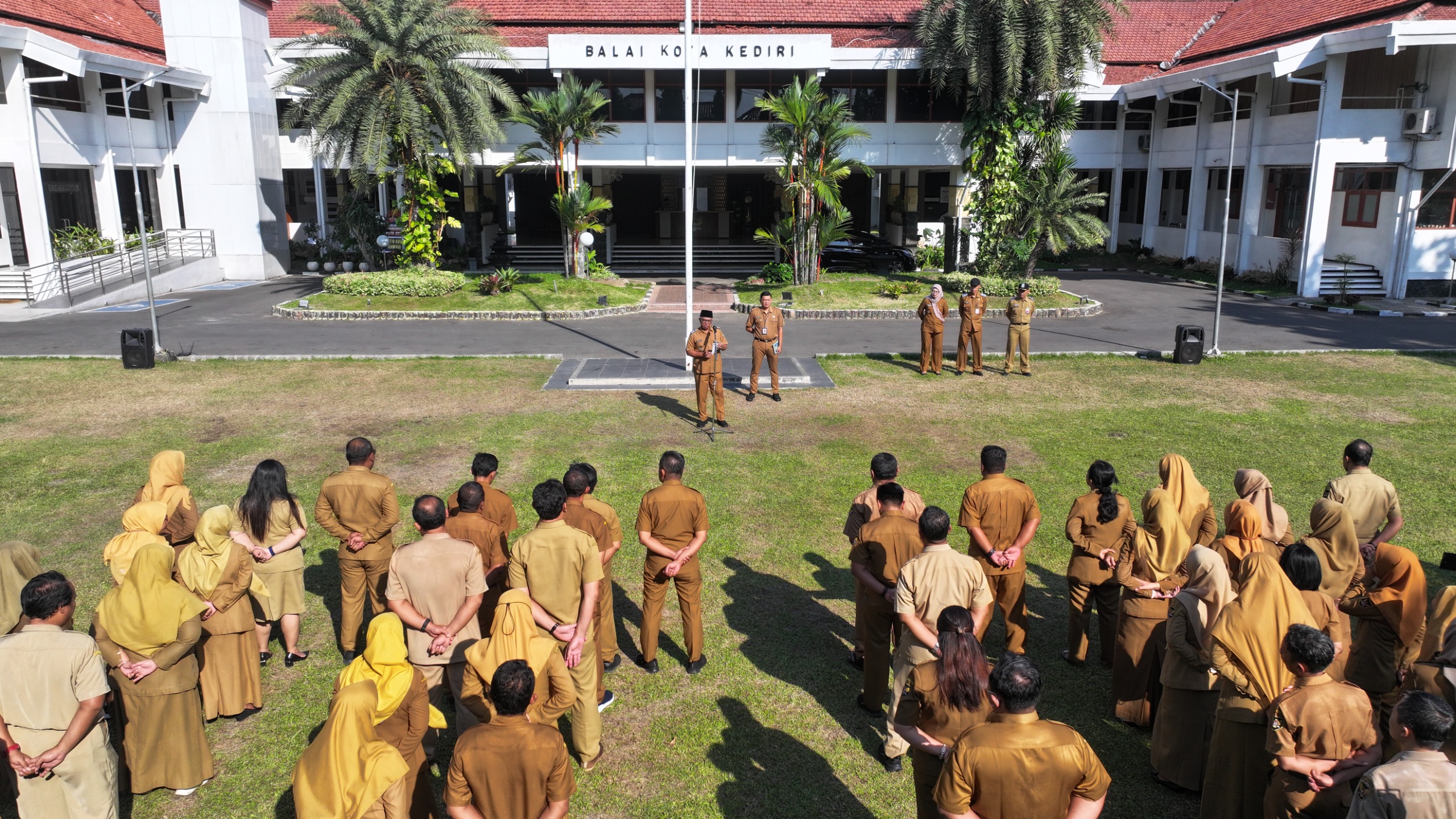 ASN Pemkot Kediri Mengheningkan Cipta, Doakan ASN Papua Yang Gugur Saat Bertugas