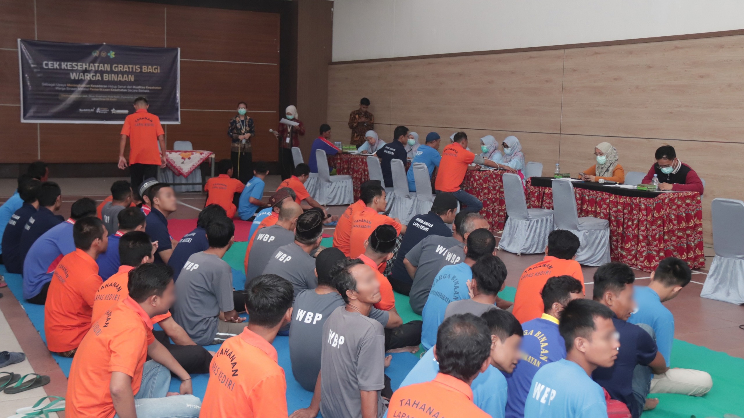 Ratusan Warga Binaan Lapas Kediri Jalani Cek Kesehatan Gratis, Cegah Penyakit Sejak Dini