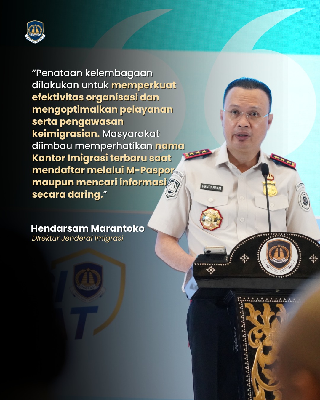 32 Kantor Imigrasi Telah Berganti Nama, Optimalkan Layanan Kepada Masyarakat