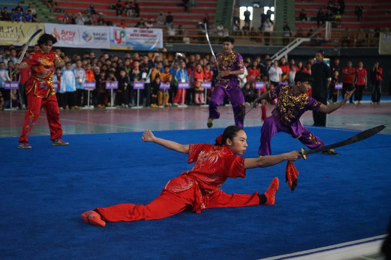 1.306 Atlet Wushu Adu Prestasi Pada Kejuaraan Nasional Piala Wali Kota Kediri