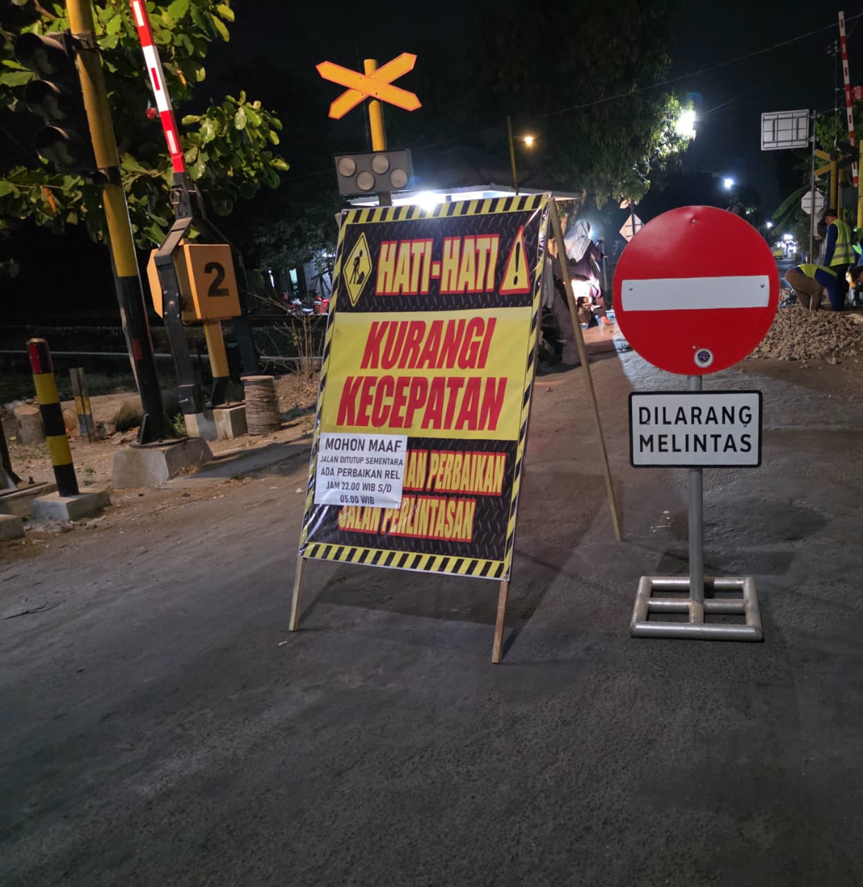 KAI Daop 7 Madiun Lanjutkan Perbaikan Geometri di Tiga Perlintasan Sebidang Kabupaten Tulungagung